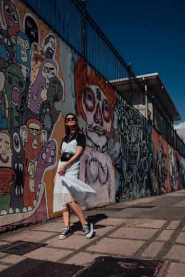 blue midi dress