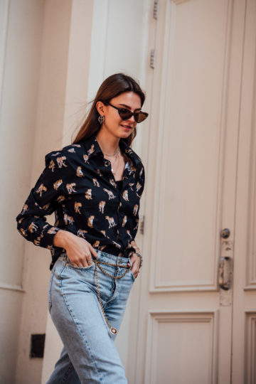 Shirt with Animal Print