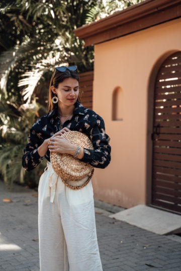 OOTD, Leopard Palazzo Pants