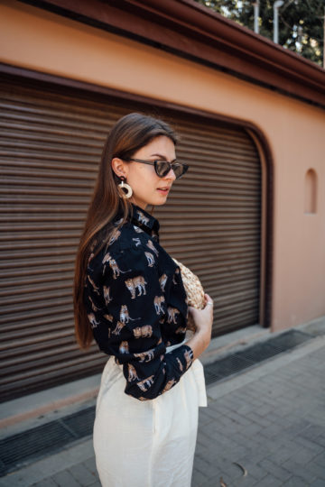 Shirt with Animal Print