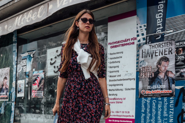 dress with floral print