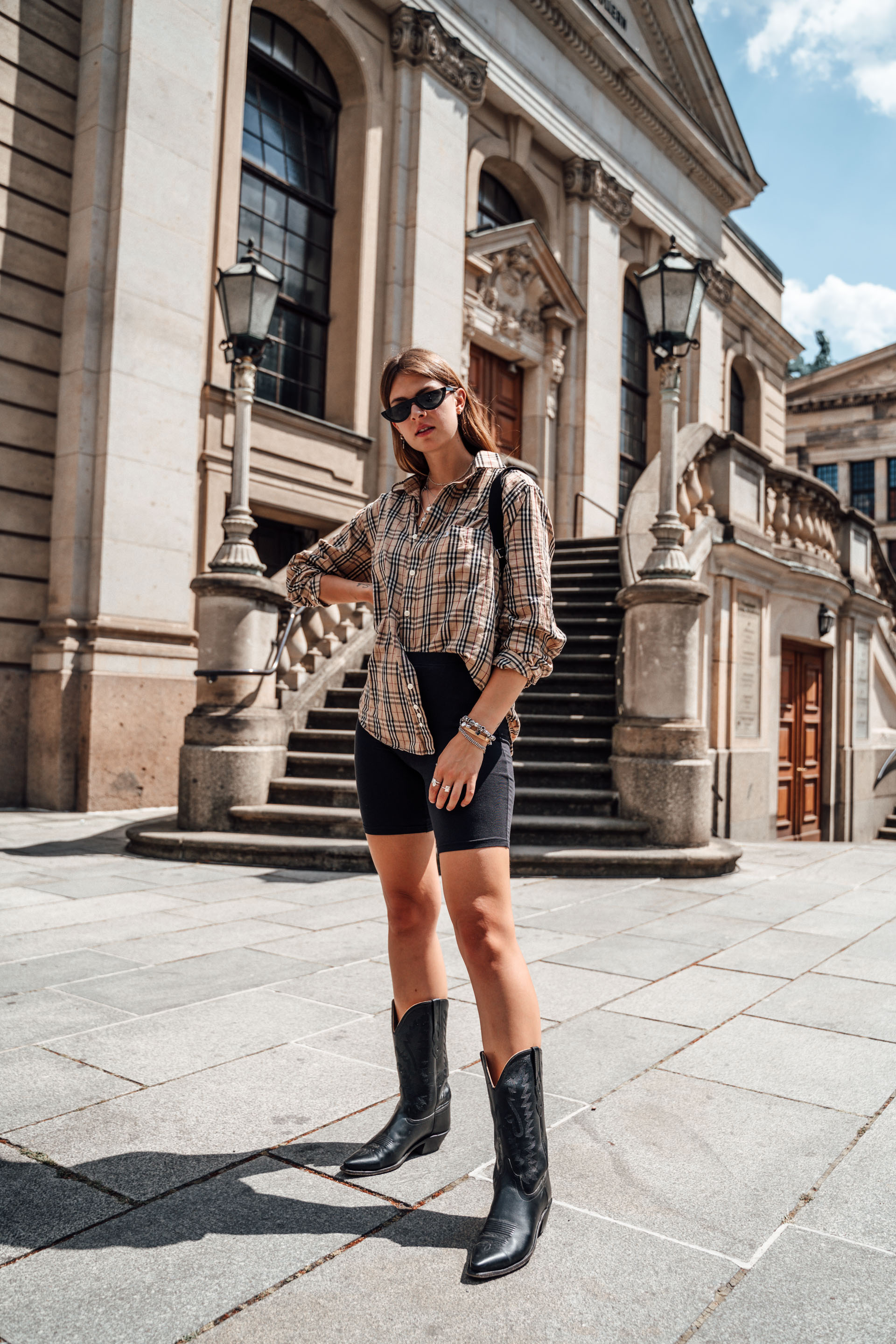 Langes t shirt mit radlerhose Clearance