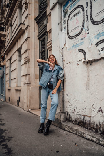 Wearing Denim on Denim in Paris || Fashionblog Berlin