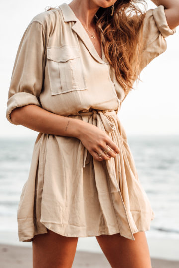 beige dress