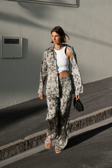 PJ Set mit Blumenprint